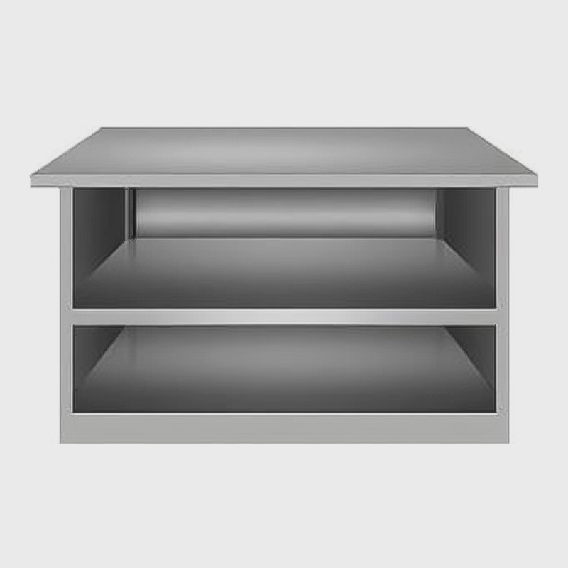 Table de travail en acier inoxydable de l'hôpital CSSD
