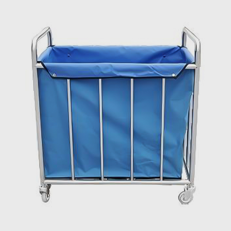 Chariot en lin à l'hôpital en acier inoxydable mobile avec tissu oxford